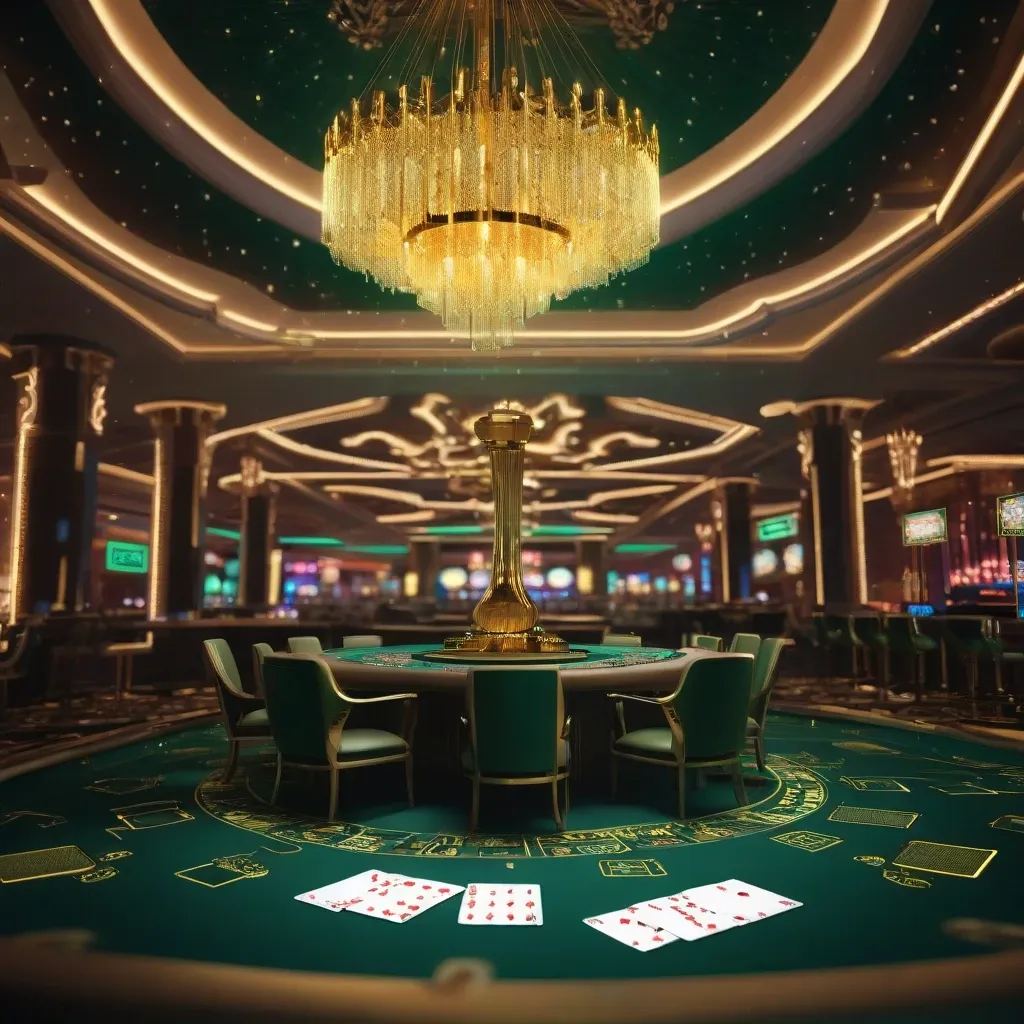 Luxurious Casino Neon Scene